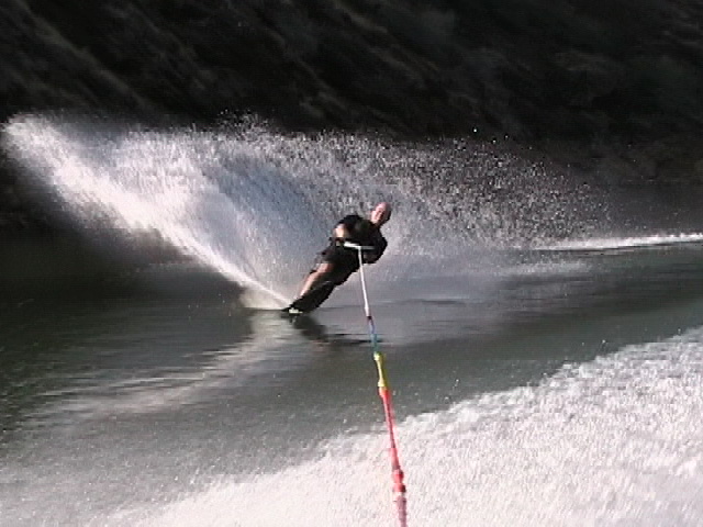 Stuart Palmer waterskiing